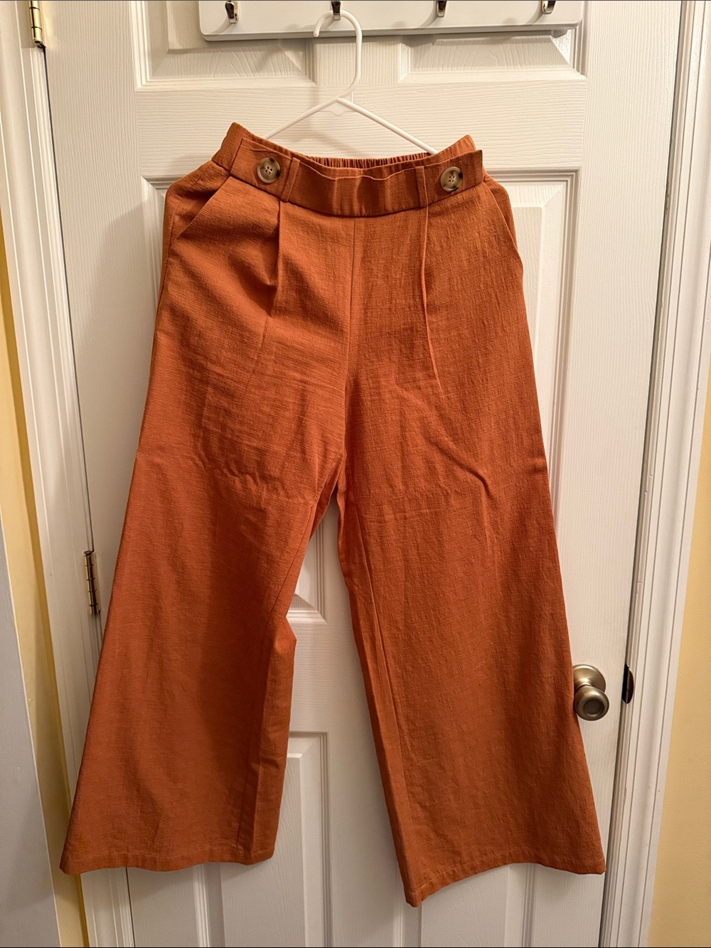 Lilyful Rust-Toned Elastic Waist Pull-On Pants - Picture 8 of 15